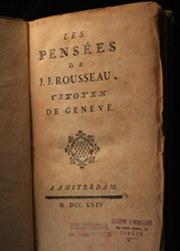 rousseau, pensées, édition, pirate, 1764