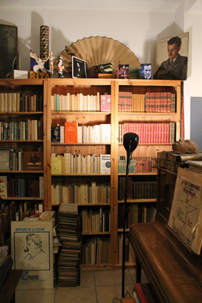 librairie, livres anciens, roulmann, boutique, interieur, litterature, musique, partitions