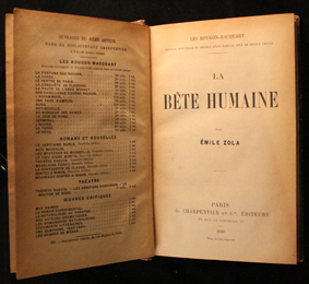 zola, bete humaine, charpentier, 1890, originale, premier tirage