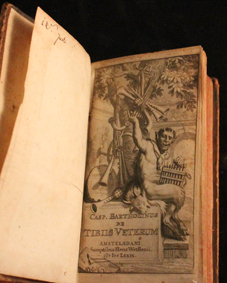 bartholinus, veterum, manetae, 1677, originale, flute