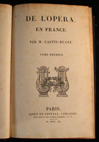 castil-blaze, opera, france, janet, 1820, originale, romantisme, compositeur, mozart, weber
