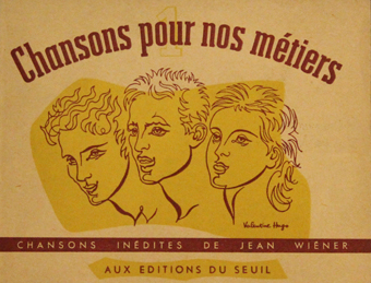 wiener, valentine hugo, chansons, métiers, dessins, grand papier, musique, illustration