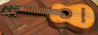 ukulele, clavero, 1940, instrument, musique